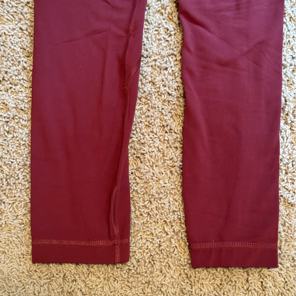 lululemon Align Leggings—Red Merlot—22” inseam - Picture 6 of 15